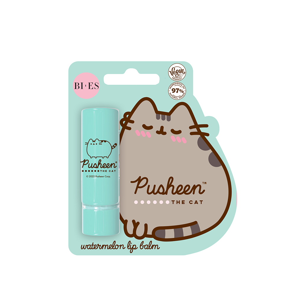 Balsam de buze pepene rosu Pusheen, 4 g, Bi-Es