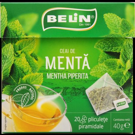 Ceai de menta, 20 plicuri piramidale, Belin