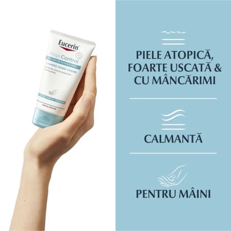 Crema pentru maini Atopi Control, 75 ml, Eucerin 651803