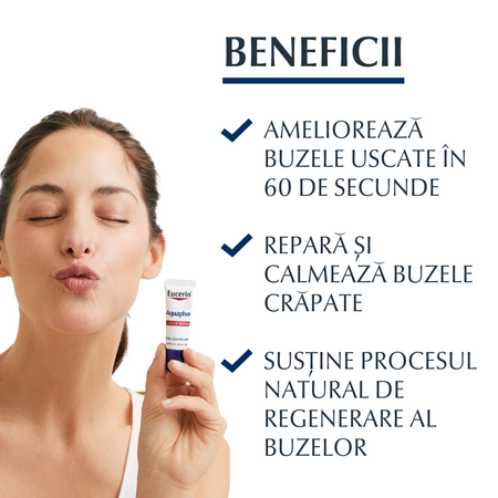 Balsam de buze reparator Aquaphor, 10 g, Eucerin 651833