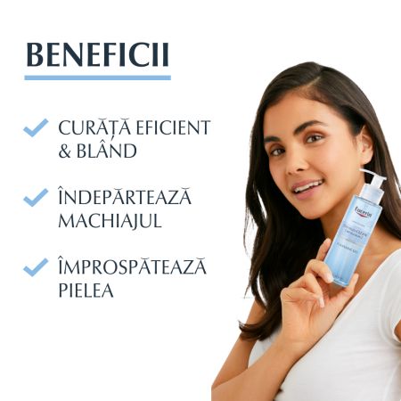 Gel de curatare Dermato Clean Hyaluron, 200 ml, Eucerin 651399