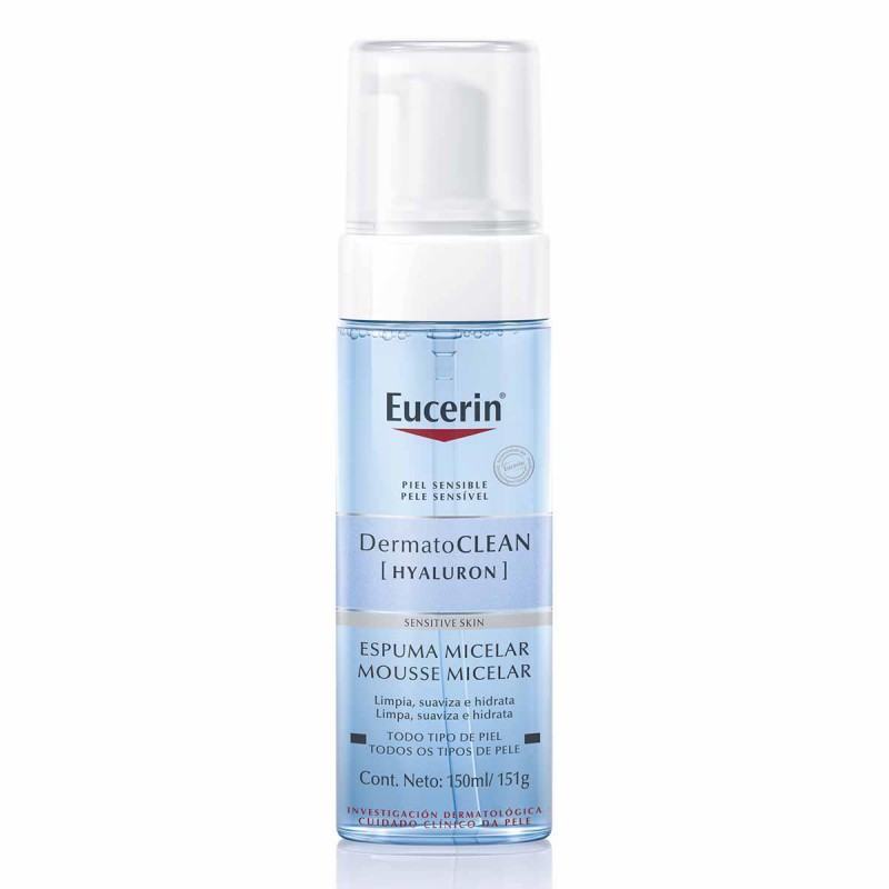 Spuma pentru curatarea tenului Dermato Clean Hyaluron, 150 ml, Eucerin