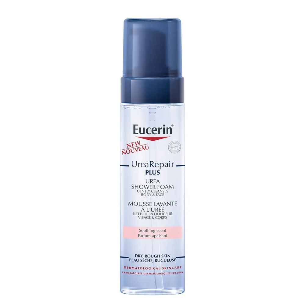 Spuma de spalat pentru picioare cu uree Urea Repair Plus, 200 ml, Eucerin