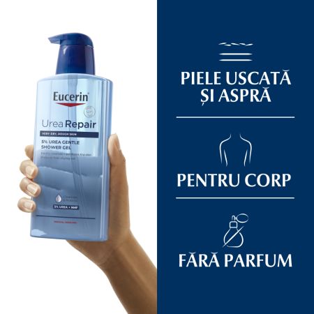 Gel de dus reparator cu 5% uree Urea Repair, 400 ml, Eucerin 651793