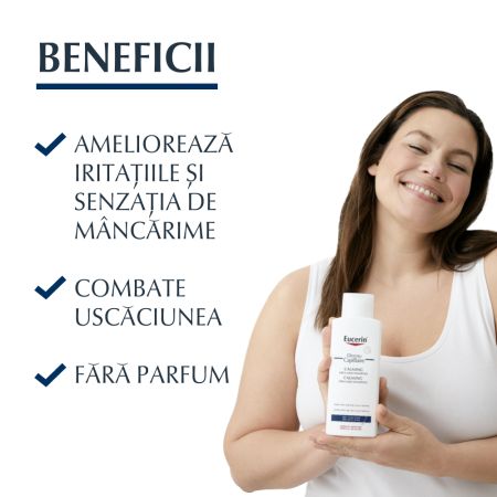 Sampon delicat calmant cu 5% uree Dermo Capillaire, 250 ml, Eucerin 651819