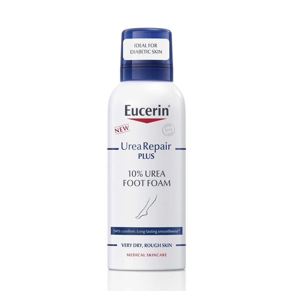 Spuma pentru picioare cu 10% uree Urea Repair Plus, 150 ml, Eucerin