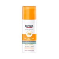 Crema-gel cu SPF 50+ cu efect de control al sebumului nuanta light Sun Protection, 50 ml, Eucerin