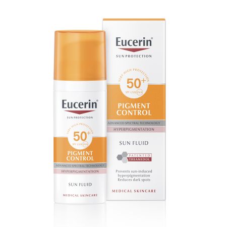 Crema de fata cu SPF50+ Sun Protection Pigment Control,, 50 ml, Eucerin 651873