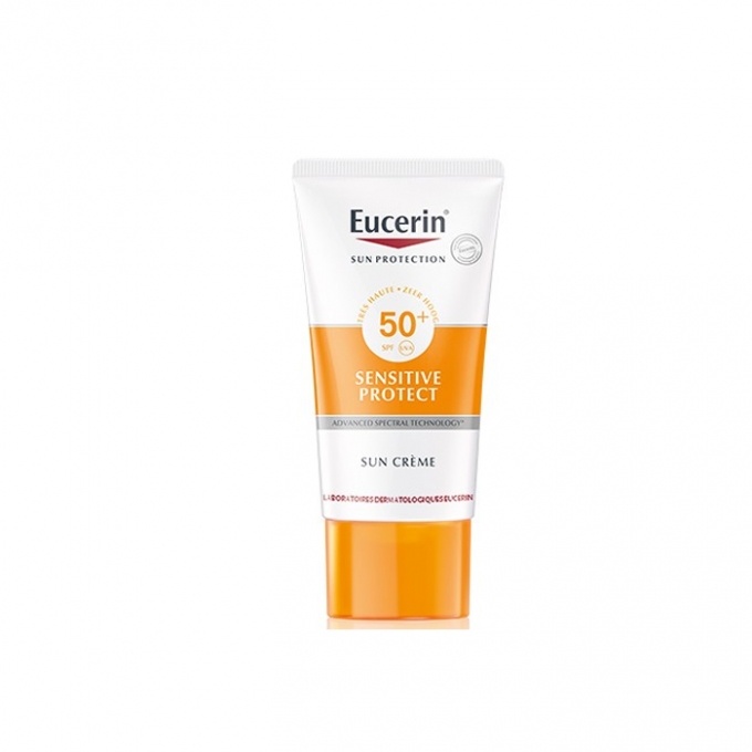 Crema protectoare pentru tenul sensibil  SPF 50+ sun, 50 ml, Eucerin