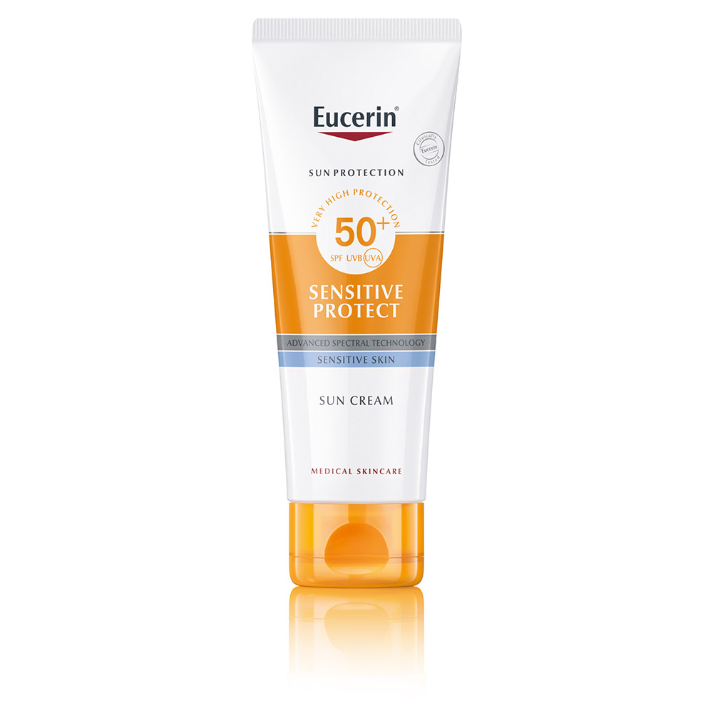 Crema de fata pentru ten sensibil cu SPF50+ Sun Protection Oil Control, 50 ml, Eucerin