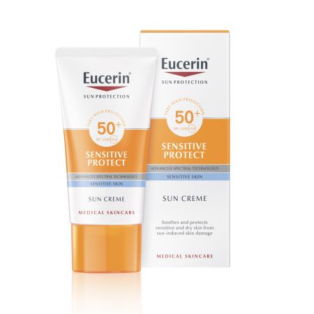 Crema de fata pentru ten sensibil cu SPF50+ Sun Protection Oil Control, 50 ml, Eucerin 651927