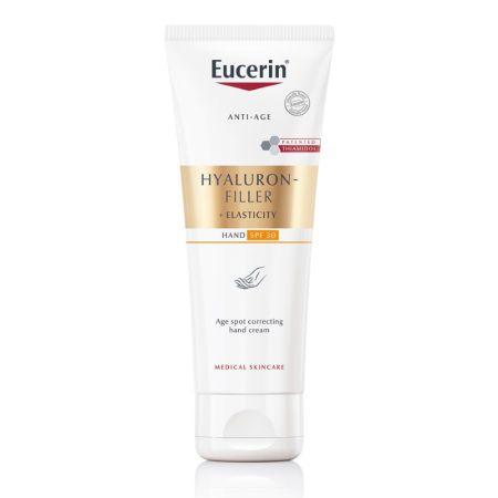 Crema de maini impotriva petelor pigmentare Hyaluron Filler + Elasticity, 75 ml, Eucerin