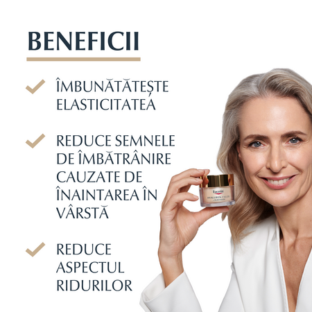 Crema de zi antirid cu  SPF 15 Hyaluron Filler + Elasticity, 50 ml, Eucerin 651310