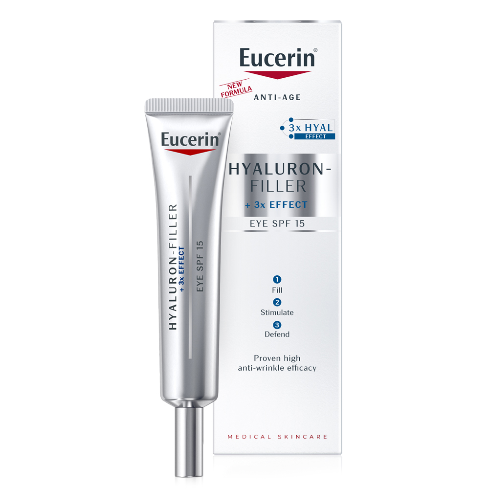 Crema de ochi Hyaluron Filler Eye SPF15, 15 ml, Eucerin
