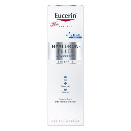 Crema de ochi Hyaluron Filler Eye SPF15, 15 ml, Eucerin 651256