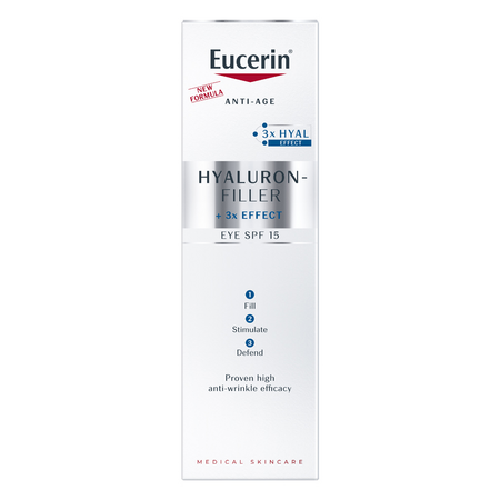 Crema de ochi Hyaluron Filler Eye SPF15, 15 ml, Eucerin 651256
