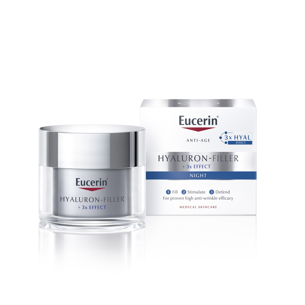 Crema de noapte Hyaluron Filler, 50 ml, Eucerin