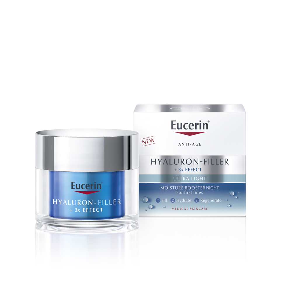 Booster de hidratare de noapte Hyaluron Filler, 50 ml, Eucerin