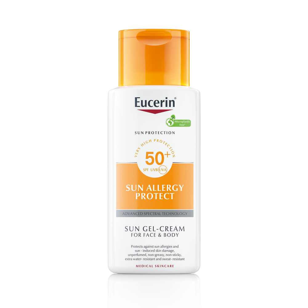Crema de fata si corp cu SPF50+ impotriva alergiei la soare Sun Allergy Protect, 150 ml, Eucerin