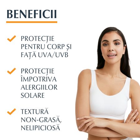 Crema de fata si corp cu SPF50+ impotriva alergiei la soare Sun Allergy Protect, 150 ml, Eucerin 651895