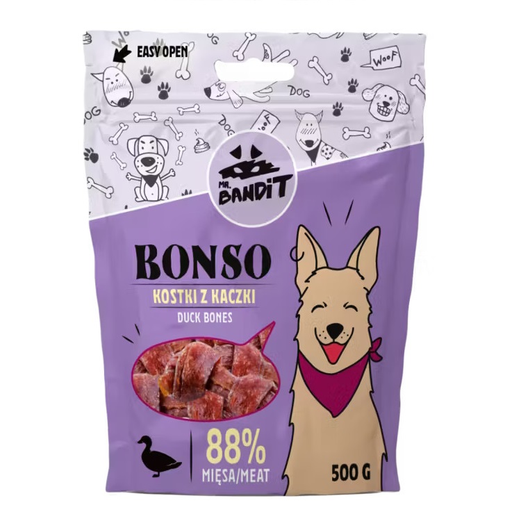 Recompense oase de rata pentru caini Bandit Bonso, 500 g, Mr. Bandit