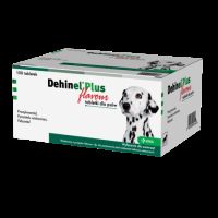Antiparazitar intern pentru caini talie mica si medie Dehinel Plus Flavour, 100 comprimate, Krka Vet