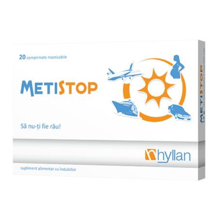 Metistop, 20 comprimate masticabile, Hyllan