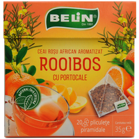 Ceai rooibos cu portocale, 20 plicuri, Belin