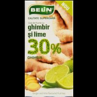 Ceai cu ghimbir si lime 30% ghimbir, 20 plicuri, Belin