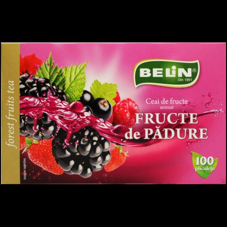 Ceai de fructe de padure, 100 plicuri, Belin