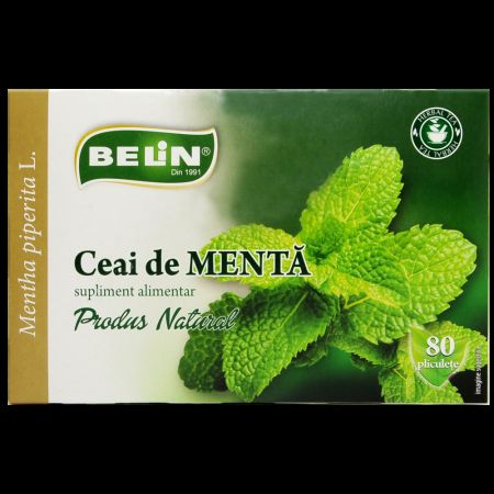 Ceai de menta, 80 plicuri, Belin