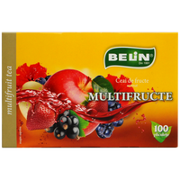 Ceai multifructe, 100 plicuri, Belin