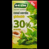 Ceai verde ghimbir 30%, 20 plicuri, Belin