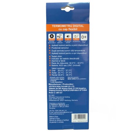 Termometru digital cu cap flexibil, PM-08 NU, Perfect Medical 724040