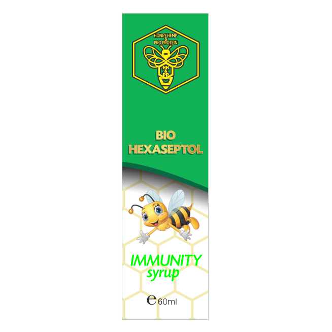 Sirop Bio Hexaseptol Immunity Honeydew & Manuka Honey Blend MGO 500, 60 ml, Alcos Bio Prod