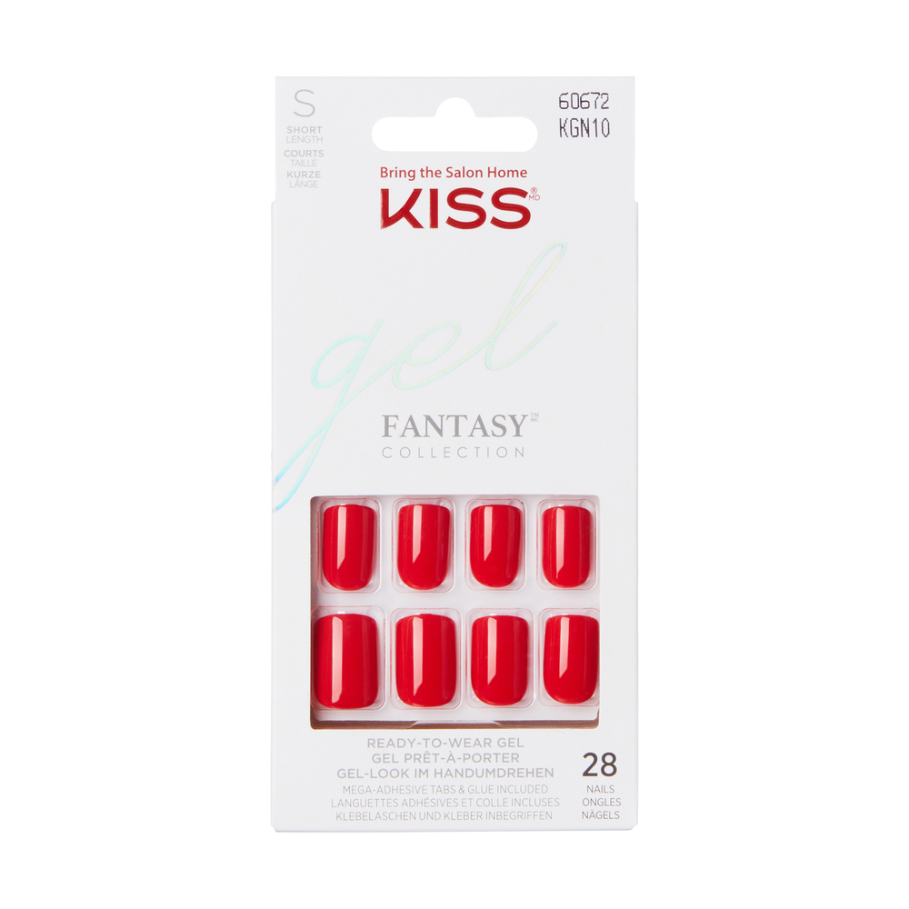 Unghii false Short Squoval Whatever Gel Fantasy Color, 28  bucati, Kiss