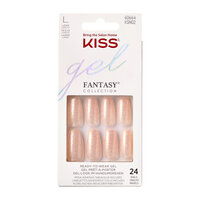 Unghii false Rock Candy Long Coffin Gel Fantasy Glitter, 24 bucati, Kiss