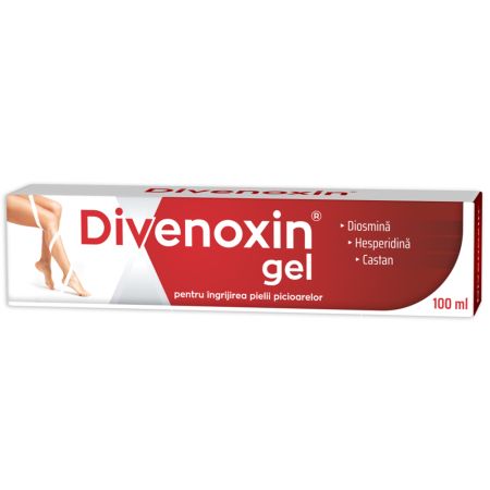 Divenoxin gel pentru picioare obosite, 100 ml, Zdrovit