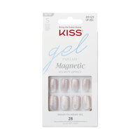 Unghii false Gel Fantasy Magnetic, Short Squoval, 28 bucati, Kiss