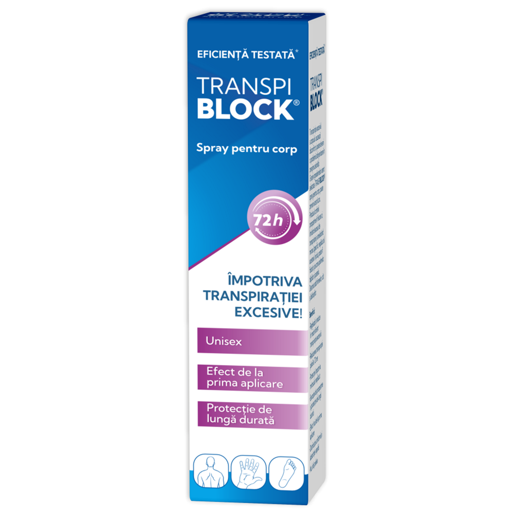 Transpiblock spray pentru corp, 100 ml, Zdrovit