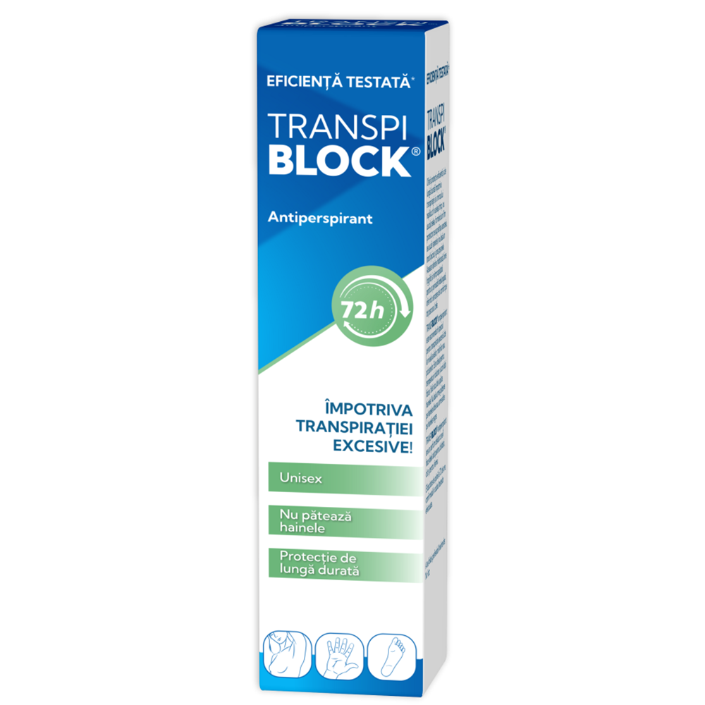 Deodorant spray Transpiblock, 150 ml, Zdrovit