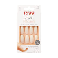Unghii false Salon Acrylic, Strong Enough Long Coffin, 28 bucati, Kiss