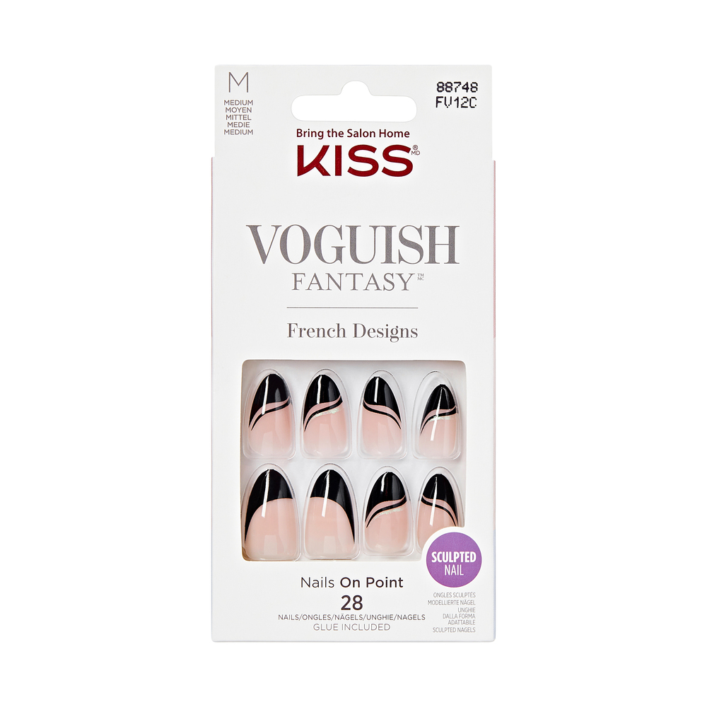 Unghii false Medium Almond Voguish Fantasy, Kiss