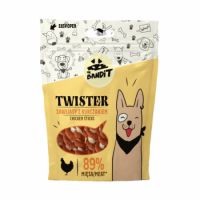 Recompense cu pui pentru caini Twister Chicken, 80 g, Mr. Bandit