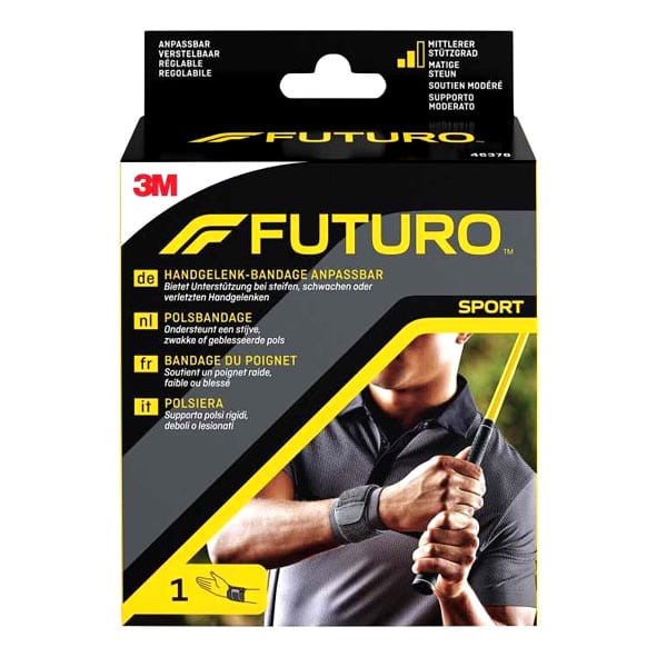 Manseta neagra pentru sport dublu reglabila Sport, 1 bucata, Futuro