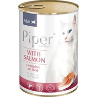Hrana umeda cu somon pentru pisici sterilizate, 400 g, Piper