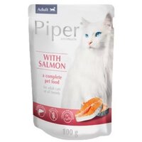 Hrana umeda cu somon pentru pisici, 100 g, Piper