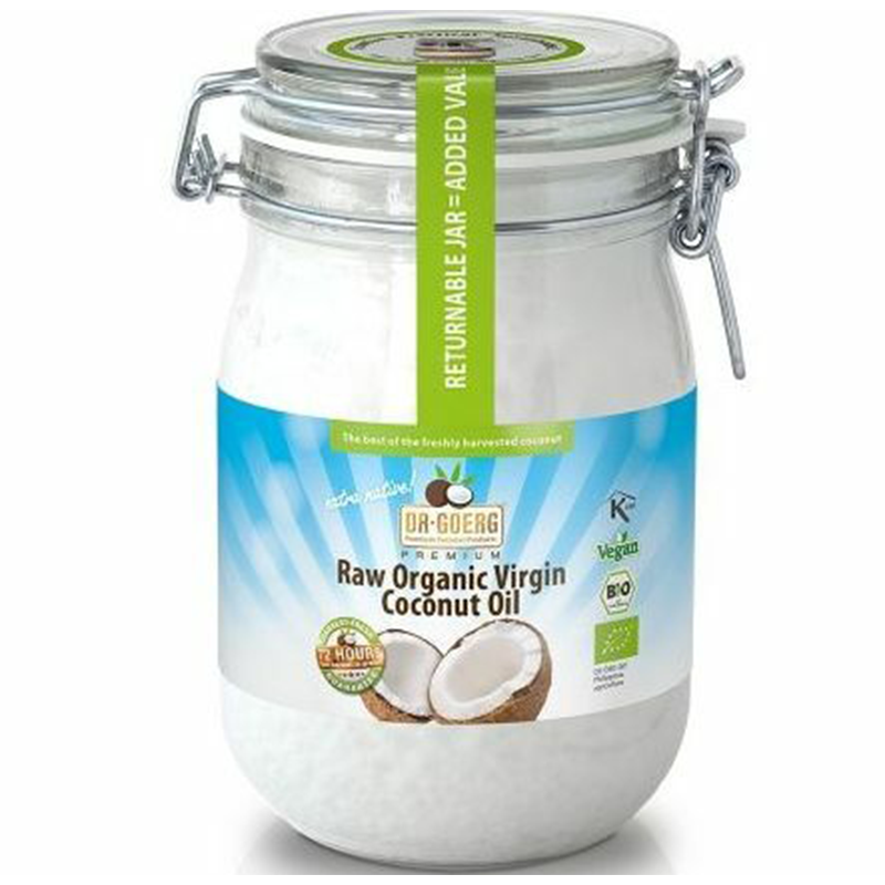 Ulei de cocos Premium Raw, 1000 ml, Dr. Goerg