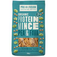 Proteina vegetala texturata din mazare si fava Bio fara gluten, 125 g, Profusion