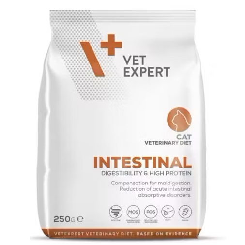 Hrana uscata pentru pisici 4T Intestinal Cat, 250 g, VetExpert